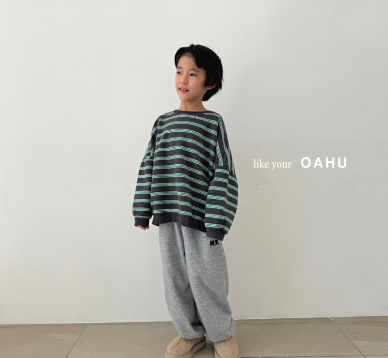 O'Ahu - Korean Children Fashion - #childofig - Bear Stripe Sweatshirts - 8