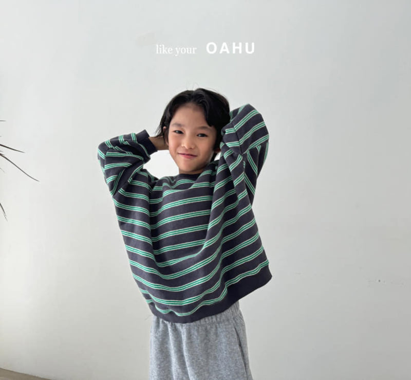 O'Ahu - Korean Children Fashion - #childrensboutique - Bear Stripe Sweatshirts - 10