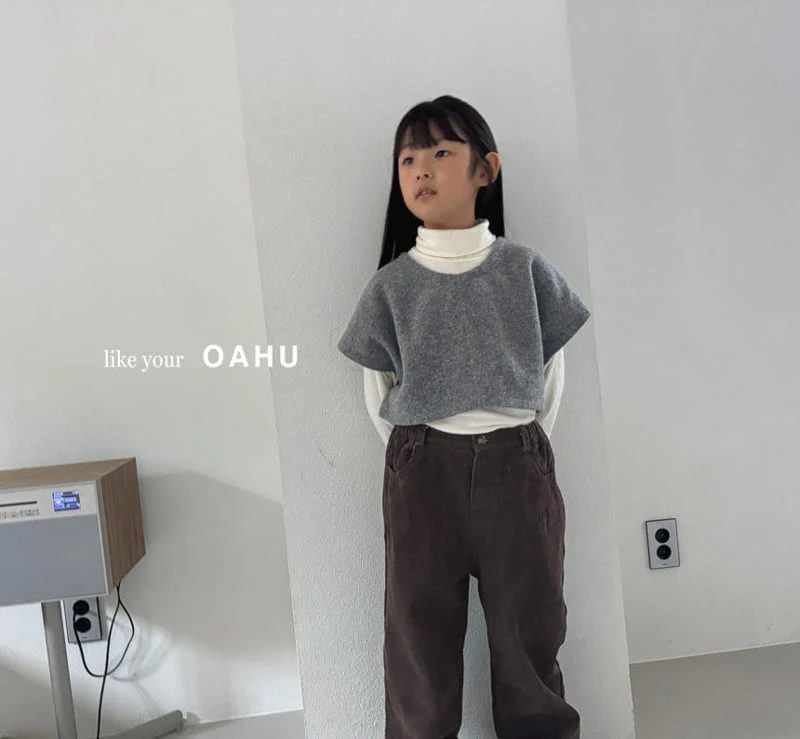 O'Ahu - Korean Children Fashion - #kidsshorts - Fluffy Wool Vest - 9