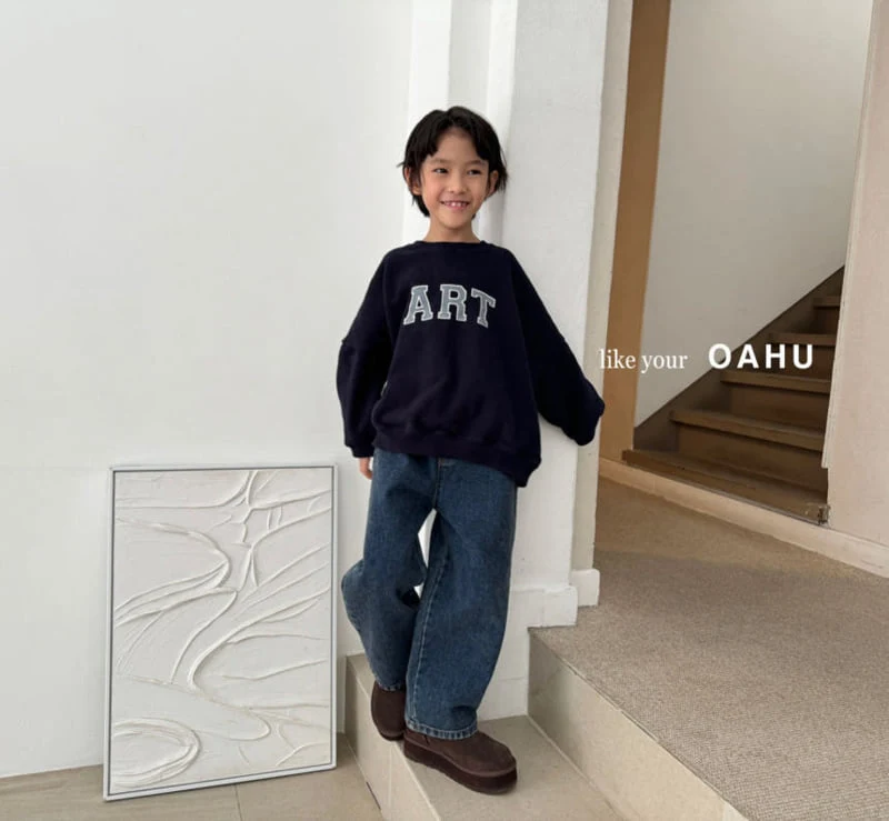 O'Ahu - Korean Children Fashion - #kidsstore - Ray Wide Denim Pants - 9