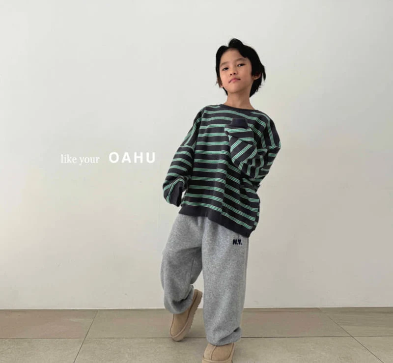 O'Ahu - Korean Children Fashion - #prettylittlegirls - Bear Stripe Sweatshirts - 7