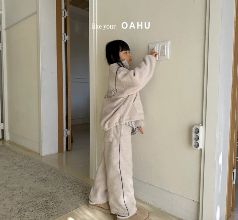 O'Ahu - Korean Children Fashion - #stylishchildhood - Line Fleece Pants - 6