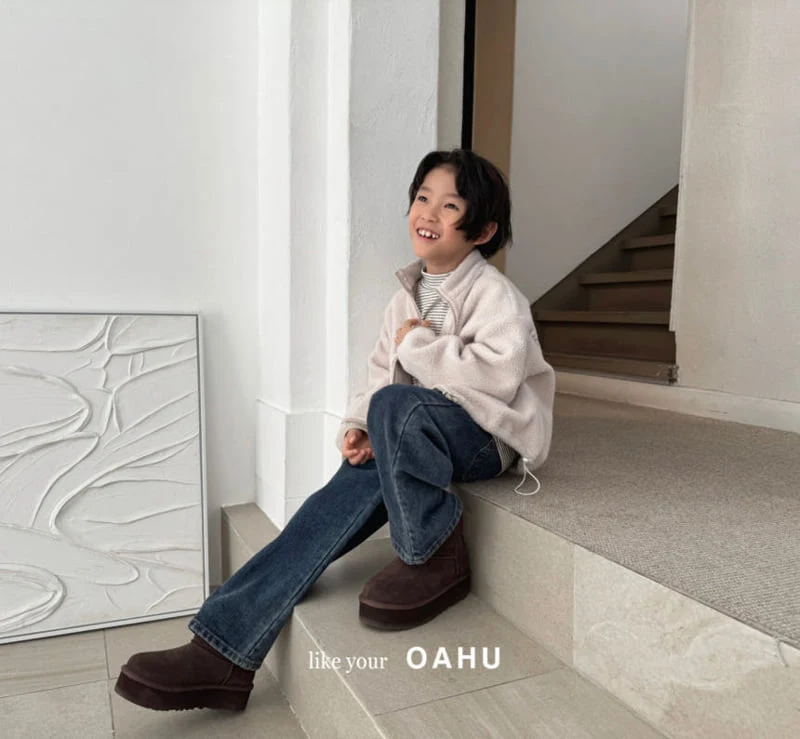 O'Ahu - Korean Children Fashion - #stylishchildhood - Ray Wide Denim Pants - 2