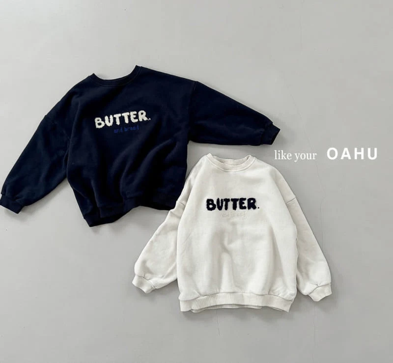 O'Ahu - Korean Children Fashion - #todddlerfashion - Butter Boucle Sweatshirts