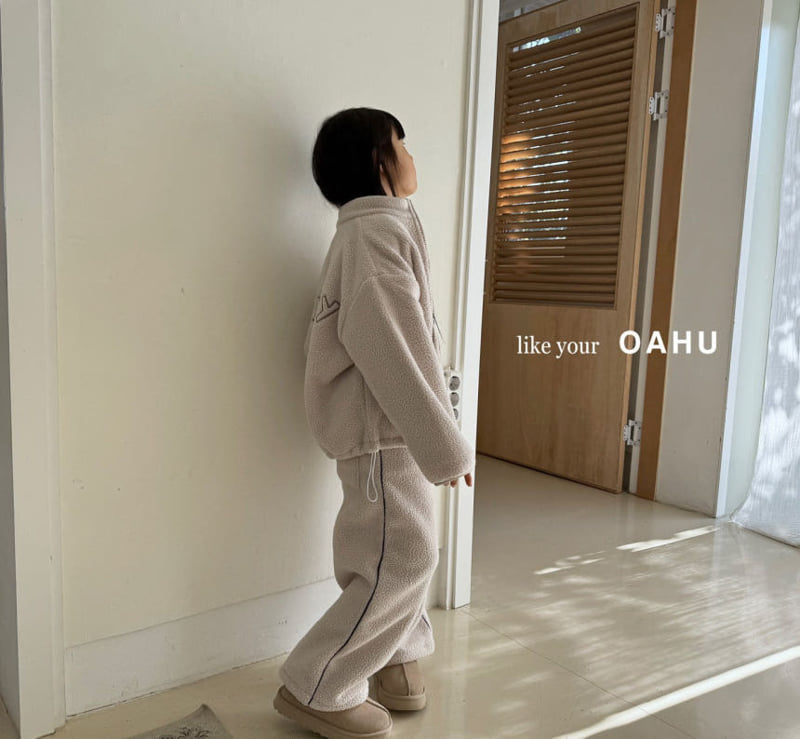 O'Ahu - Korean Children Fashion - #toddlerclothing - Line Fleece Pants - 5