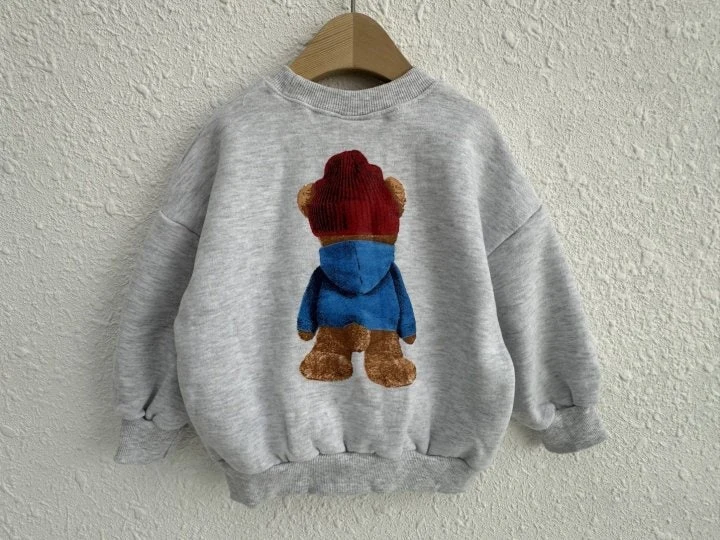 Olivie - Korean Children Fashion - #childofig - Bear Sweatshirts - 7