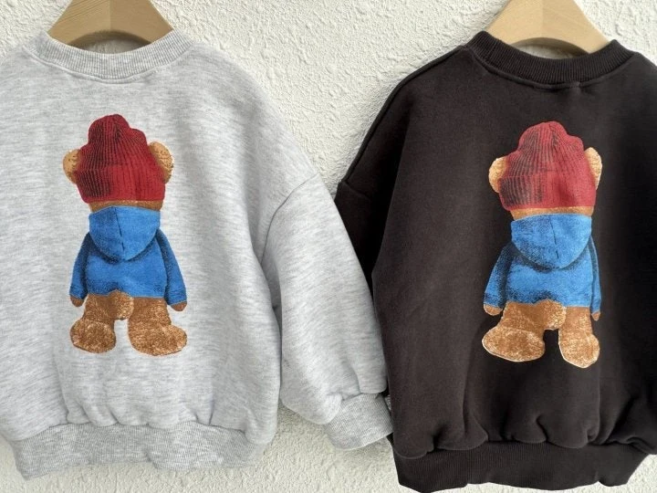 Olivie - Korean Children Fashion - #minifashionista - Bear Sweatshirts - 2