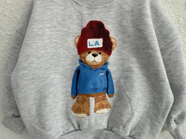 Olivie - Korean Children Fashion - #prettylittlegirls - Bear Sweatshirts - 4