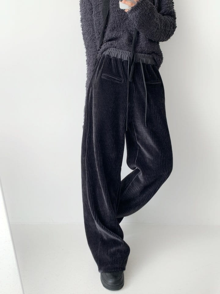 One the woman - Korean Women Fashion - #momslook - Veloure Combi Pants - 2