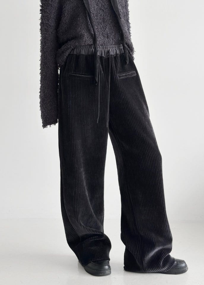 One the woman - Korean Women Fashion - #womensfashion - Veloure Combi Pants - 4