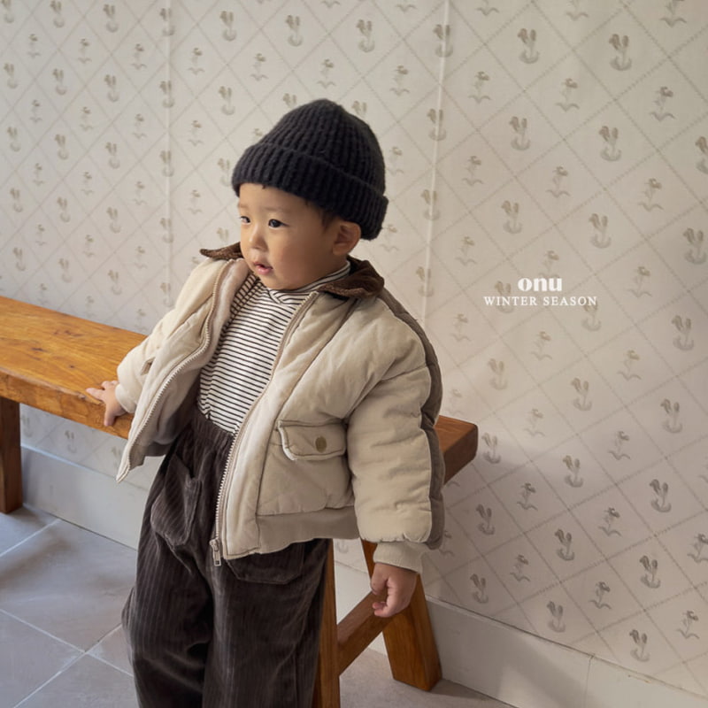 Onu - Korean Children Fashion - #childofig - Collar Padded Jumper - 10