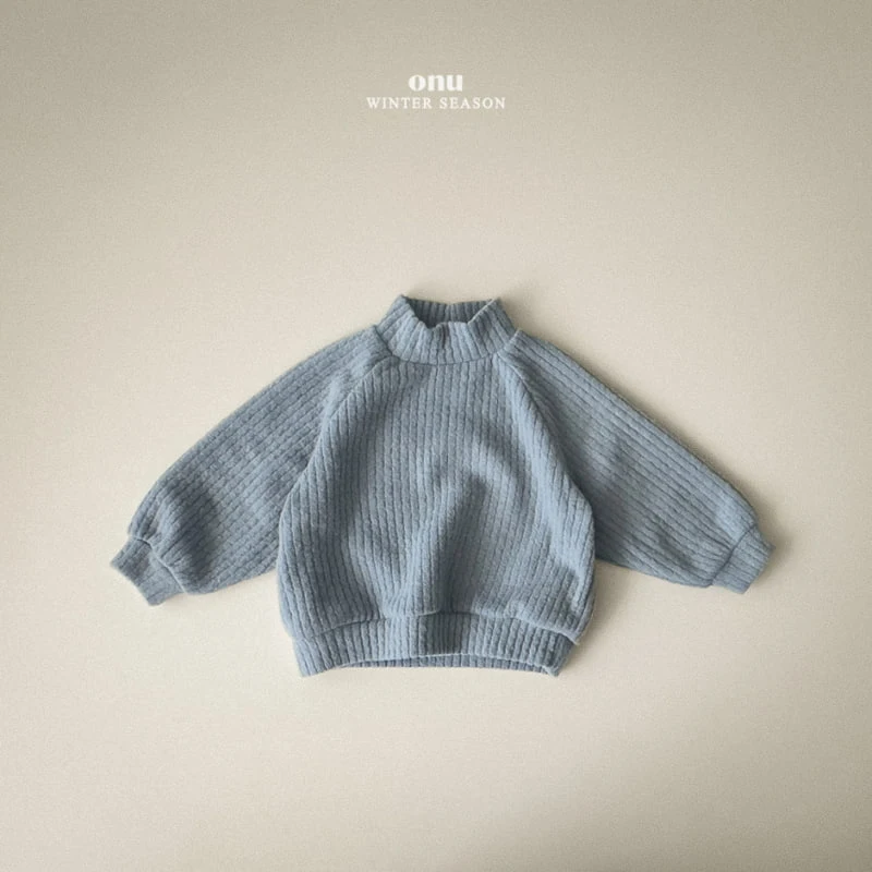 Onu - Korean Children Fashion - #kidzfashiontrend - Knit Turtleneck Sweatshirt - 3