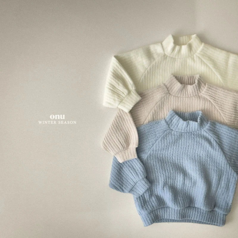 Onu - Korean Children Fashion - #minifashionista - Knit Turtleneck Sweatshirt - 7