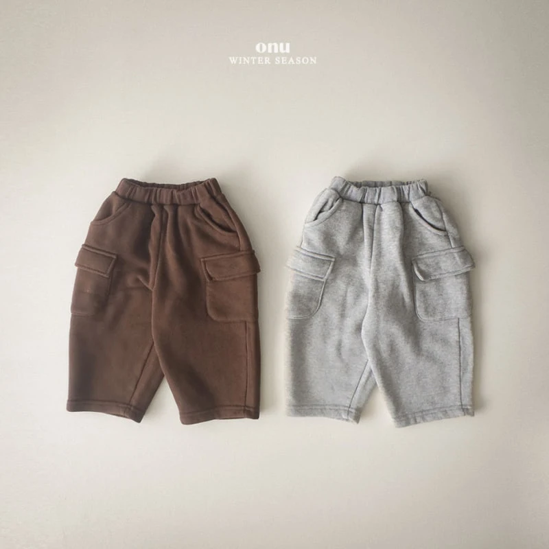 Onu - Korean Children Fashion - #stylishchildhood - Banding Cargo Pants