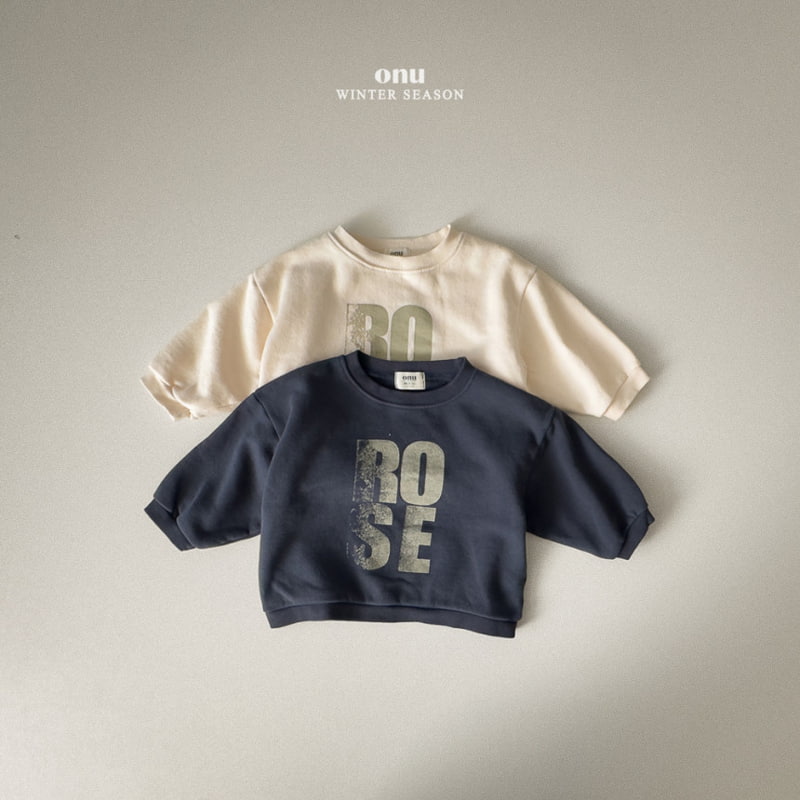 Onu - Korean Children Fashion - #toddlerclothing - Rose Sweatshirt