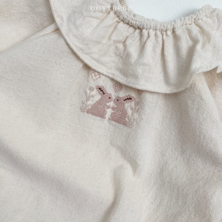 Oott Bebe - Korean Baby Fashion - #babyboutique - Madeleine Frill Bodysuit - 11