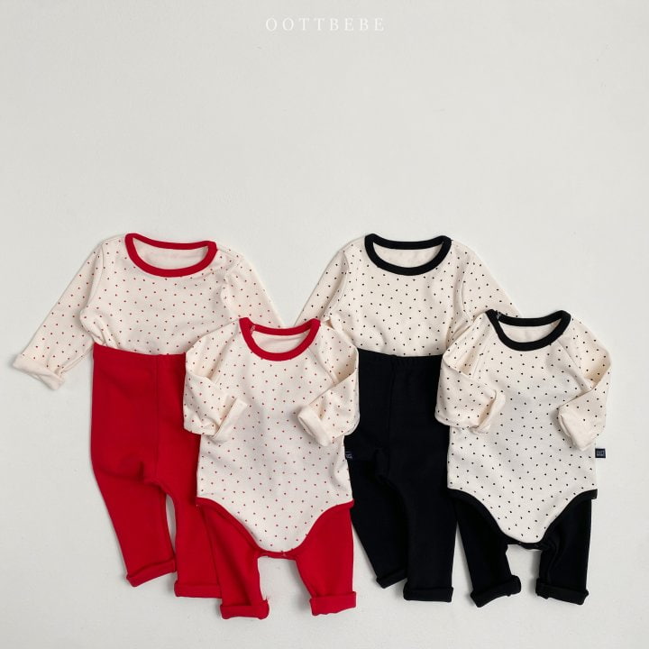 Oott Bebe - Korean Baby Fashion - #babyfashion - Mini Heart Easywear - 8