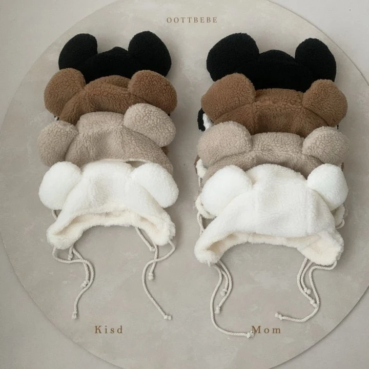 Oott Bebe - Korean Baby Fashion - #babylifestyle - Bear Dumble Hat - 9