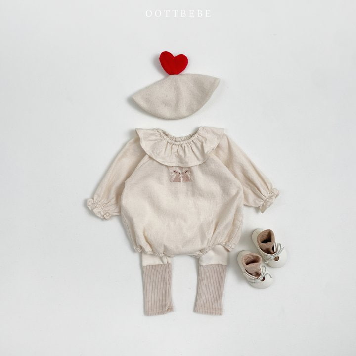 Oott Bebe - Korean Baby Fashion - #babyoninstagram - Madeleine Frill Bodysuit - 3