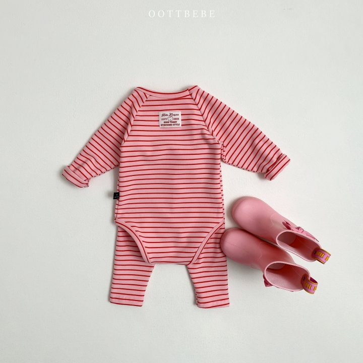 Oott Bebe - Korean Baby Fashion - #babyoninstagram - Jelly Suit Set (Suit + leggings) - 11