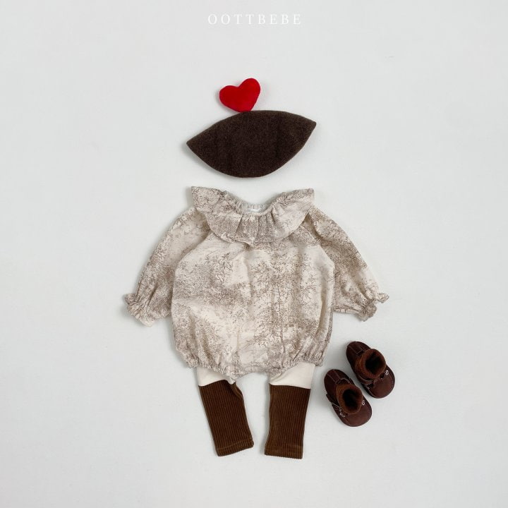 Oott Bebe - Korean Baby Fashion - #babyoninstagram - Madeleine Frill Bodysuit - 4