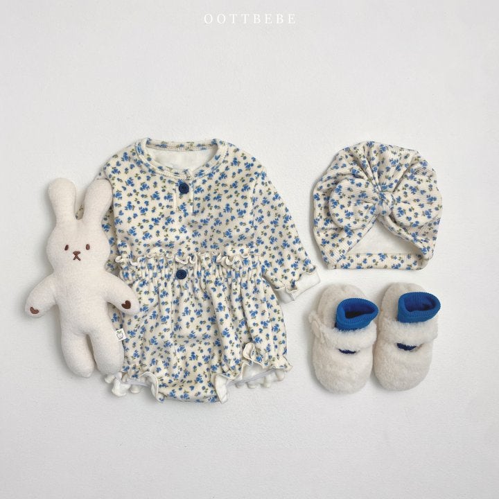 Oott Bebe - Korean Baby Fashion - #babyootd - Jenny Flower Bloomer Set - 7