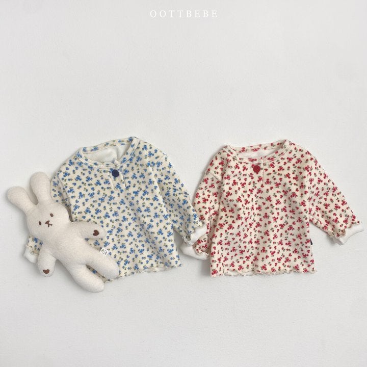 Oott Bebe - Korean Baby Fashion - #babyoutfit - Jenny Flower Bloomer Set - 8