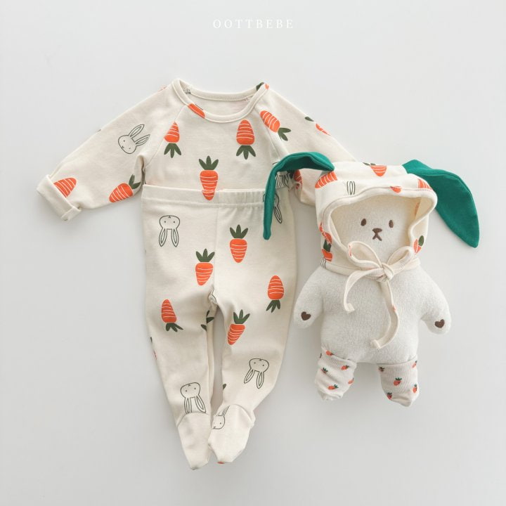 Oott Bebe - Korean Baby Fashion - #onlinebabyboutique - Vegetable Suit Bonnet Set - 7