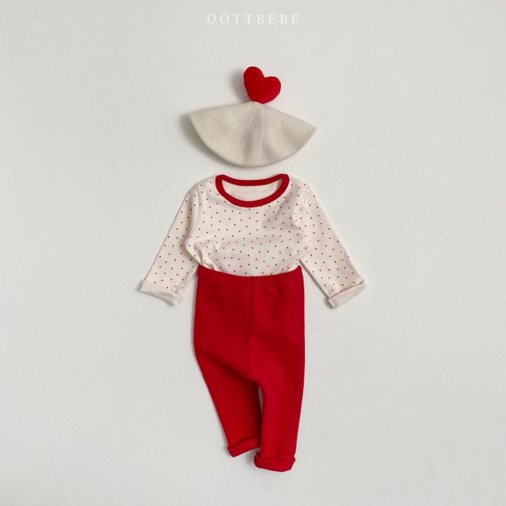 Oott Bebe - Korean Baby Fashion - #onlinebabyshop - Mini Heart Easywear - 3