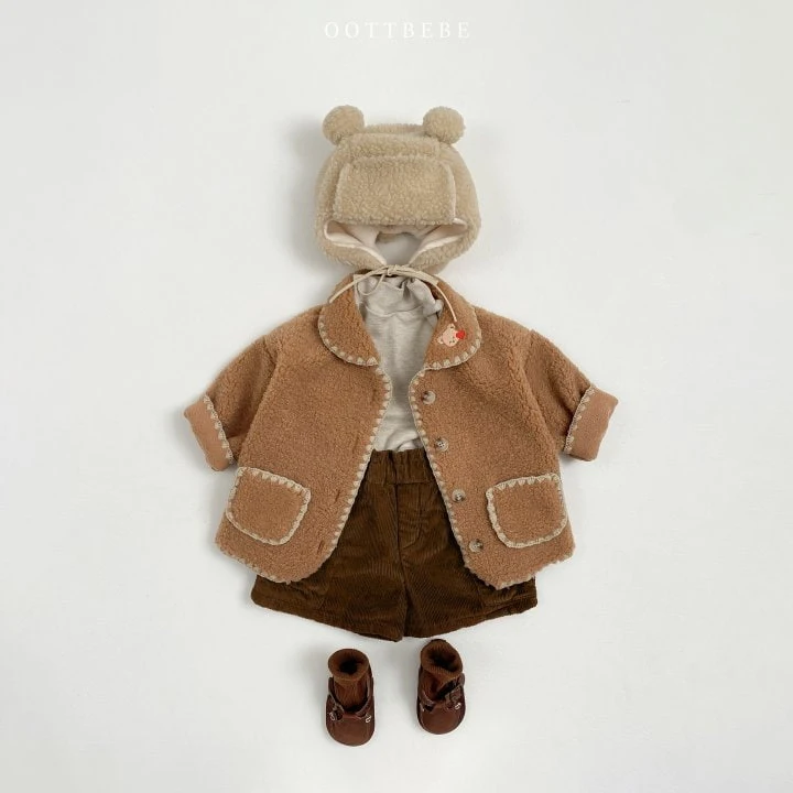 Oott Bebe - Korean Children Fashion - #childofig - Mellow Bear Jacket - 2