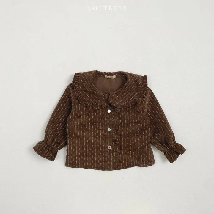 Oott Bebe - Korean Children Fashion - #childofig - Wendy Frill Blouse - 6