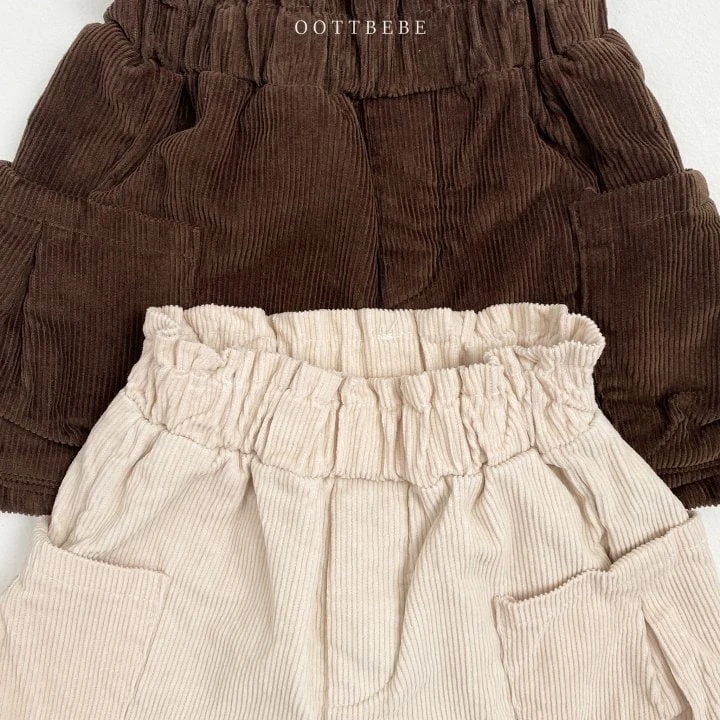 Oott Bebe - Korean Children Fashion - #childrensboutique - Tulip Corduroy Pants - 10