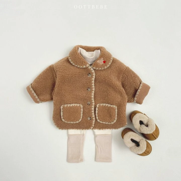 Oott Bebe - Korean Children Fashion - #discoveringself - Mellow Bear Jacket - 5