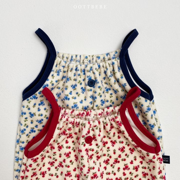 Oott Bebe - Korean Children Fashion - #discoveringself - Jenny Flower Overalls - 6