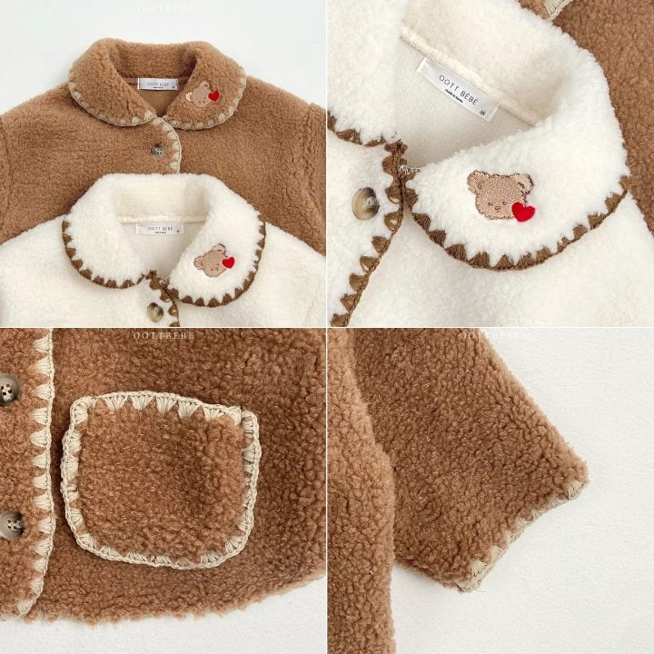 Oott Bebe - Korean Children Fashion - #fashionkids - Mellow Bear Jacket - 6