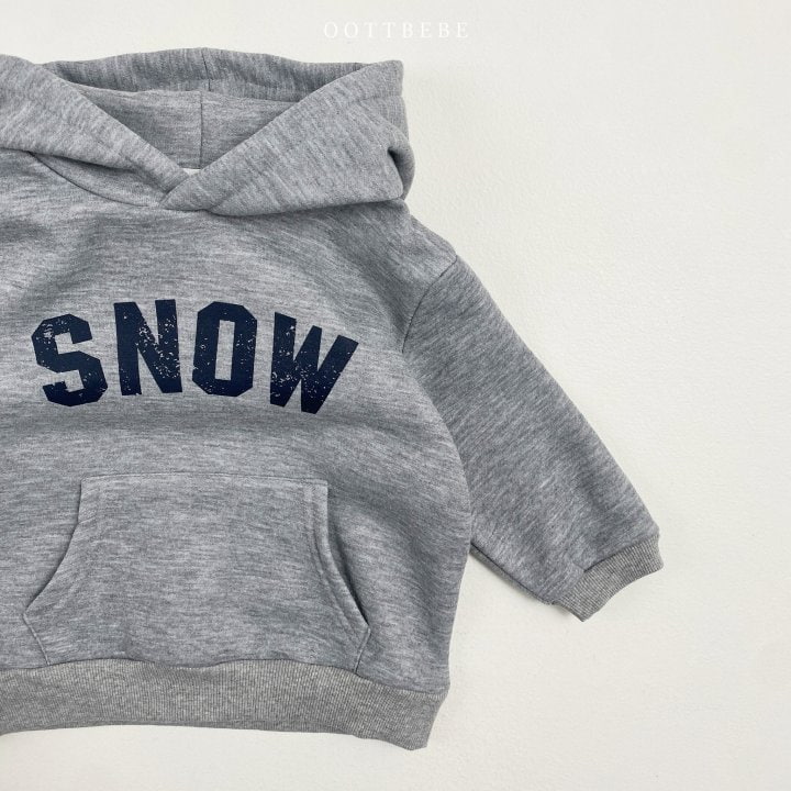 Oott Bebe - Korean Children Fashion - #fashionkids - Snow Hood Sweatshirts - 4