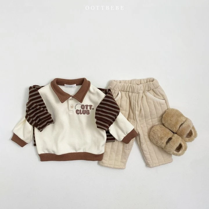 Oott Bebe - Korean Children Fashion - #kidsshorts - Oott Raglan Swearthirts