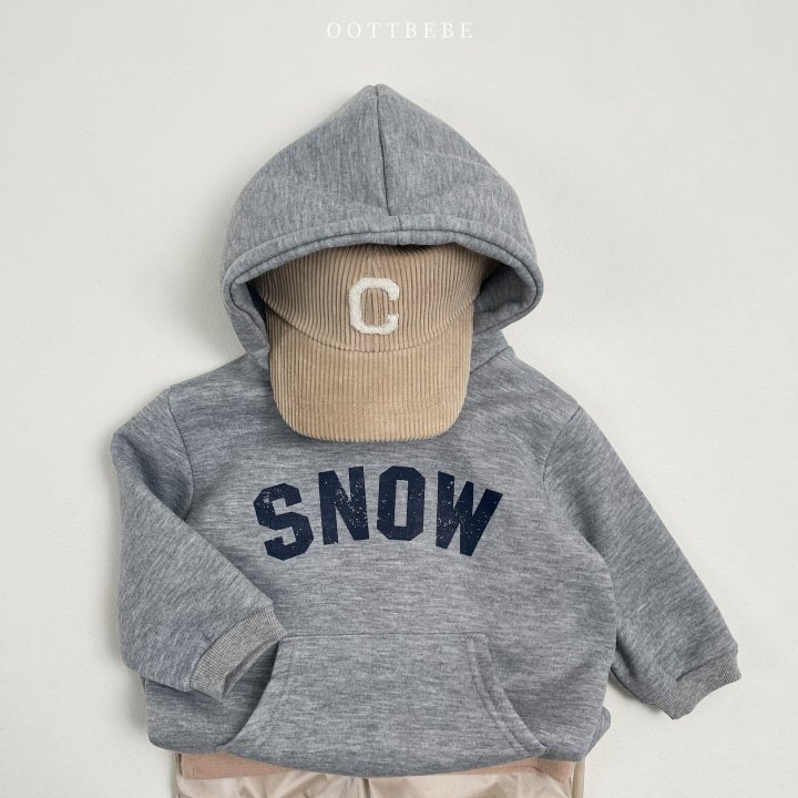 Oott Bebe - Korean Children Fashion - #kidzfashiontrend - Snow Hood Sweatshirts - 6