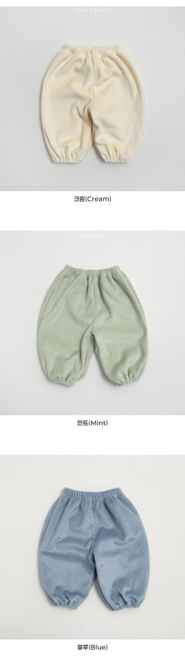 Oott Bebe - Korean Children Fashion - #kidzfashiontrend - Love Ribbed Pants - 12