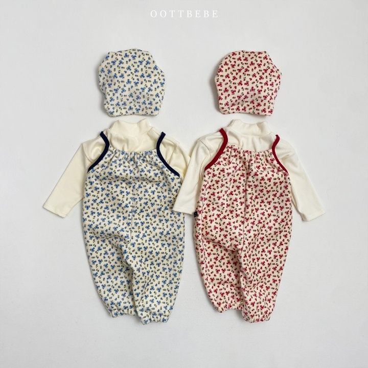 Oott Bebe - Korean Children Fashion - #kidzfashiontrend - Jenny Flower Overalls - 10