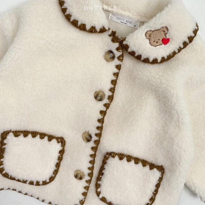 Oott Bebe - Korean Children Fashion - #littlefashionista - Mellow Bear Jacket - 11