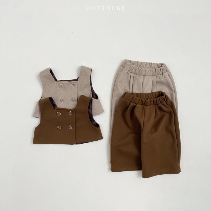 Oott Bebe - Korean Children Fashion - #littlefashionista - Choco Wide Pants - 10