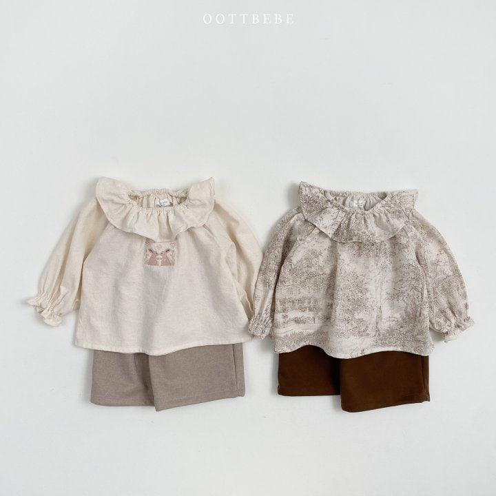 Oott Bebe - Korean Children Fashion - #littlefashionista - Madeleine Frill Blouse - 5