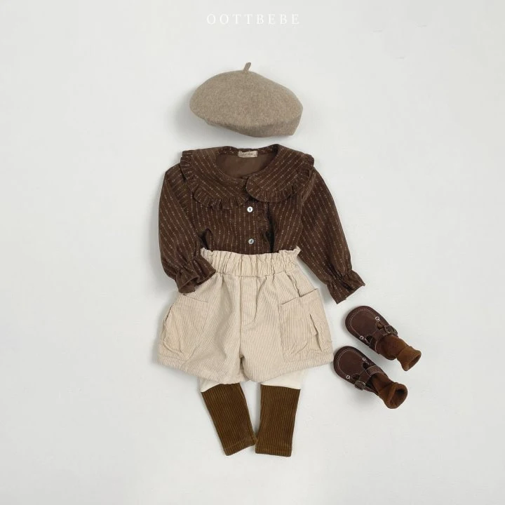 Oott Bebe - Korean Children Fashion - #Kfashion4kids - Tulip Corduroy Pants - 4