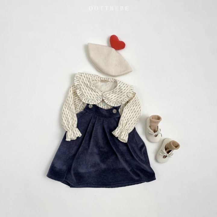 Oott Bebe - Korean Children Fashion - #littlefashionista - Wendy Frill Blouse - 2