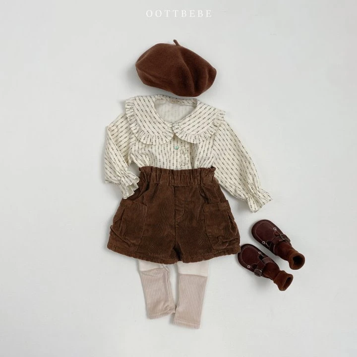 Oott Bebe - Korean Children Fashion - #magicofchildhood - Tulip Corduroy Pants - 5