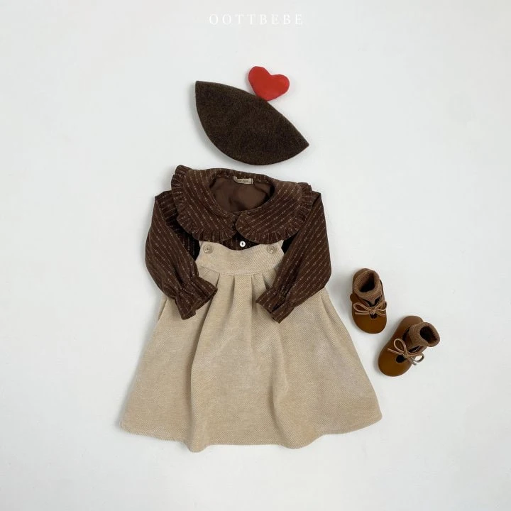 Oott Bebe - Korean Children Fashion - #magicofchildhood - Wendy Frill Blouse - 3