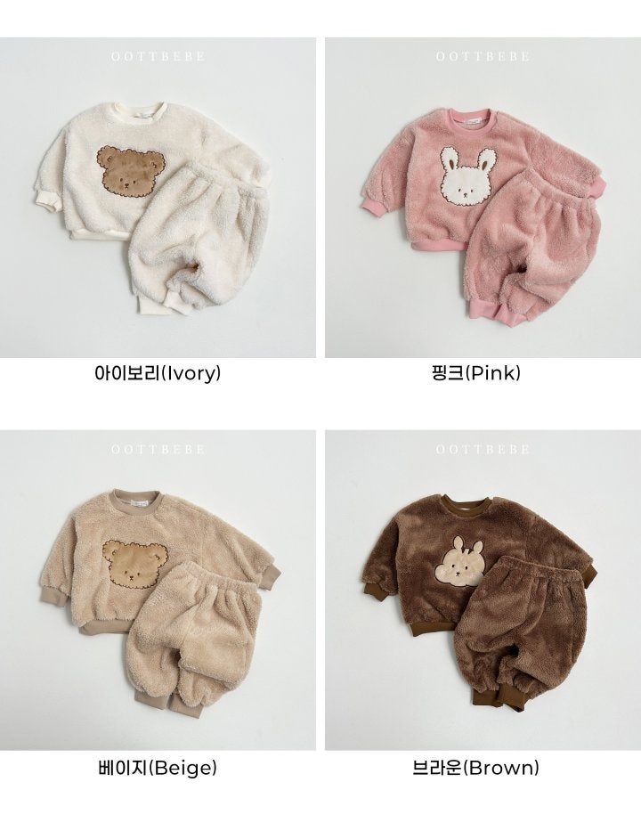 Oott Bebe - Korean Children Fashion - #magicofchildhood - Cozy Top Bottom Set - 12