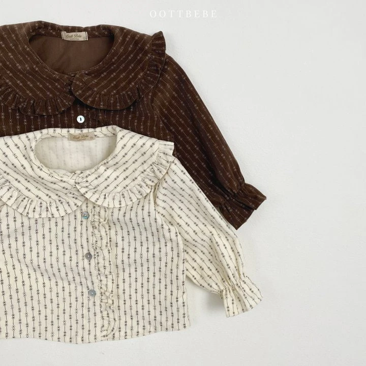 Oott Bebe - Korean Children Fashion - #magicofchildhood - Wendy Frill Blouse - 4