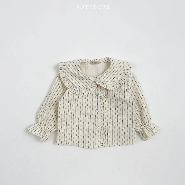 Oott Bebe - Korean Children Fashion - #prettylittlegirls - Wendy Frill Blouse - 5